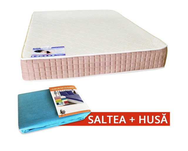 Set Saltea SuperOrtopedica Lux Saltex 1600x2000 + Husa cu elastic